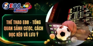 Thể Thao E88 – Tổng Quan Sảnh Cược, Cách Đọc Kèo Và Lưu Ý