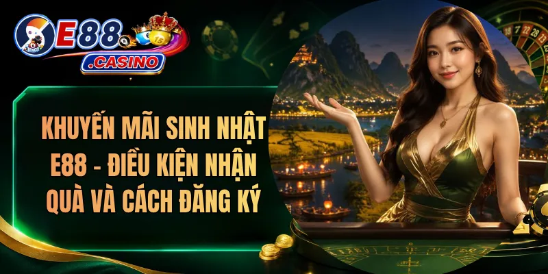 Khuyến Mãi Sinh Nhật E88 – Điều Kiện Nhận Quà Và Cách Đăng Ký